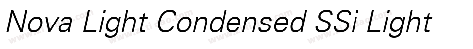 Nova Light Condensed SSi Light Condensed字体转换